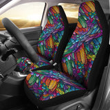 Boho Feathers Seat Covers Set Of 2