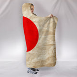 Japanese Flag Hooded Blanket