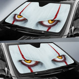 IT Clown Eyes Car Sunshade