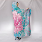 HandCrafted Magical Pink Lotus Hooded Blanket