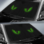 Green Evil Eyes Car Sunshade