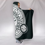 Hand Drawn Sun and Moon Hooded Blanket