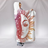 Moon Crescent and Sun Unisex Hooded Blanket