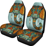 Mandala Elephant Head Car Seat Covers Set Of 2