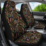 Boho Tribal Dream Catcher Feathers Car Seat Covers Set Of 2