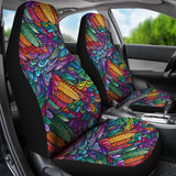 Boho Feathers Seat Covers Set Of 2