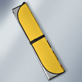 Yellow Cartoon Eyes Car Sunshade