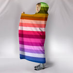 Everyone's Rainbow Hooded Blanket