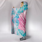 HandCrafted Magical Pink Lotus Hooded Blanket