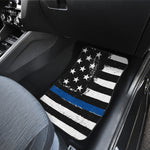 Thin Blue Line Front And Back Car Mats (Set Of 4)