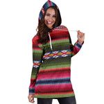 Women's Hooded Dress Aztec Art