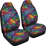 Boho Feathers Seat Covers Set Of 2