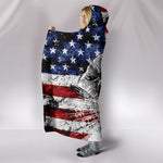 American Firefighter Hooded Blanket