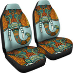 Mandala Elephant Head Car Seat Covers Set Of 2