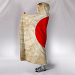 Japanese Flag Hooded Blanket