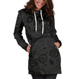 Dark Sugar Skull Women's Hooded Dress