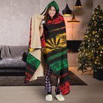 Jamaica Rasta Hooded Blanket